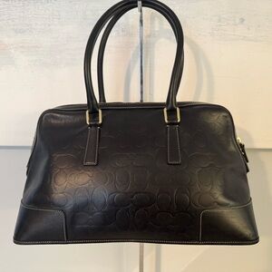 Vintage Coach Leather Signature Handbag